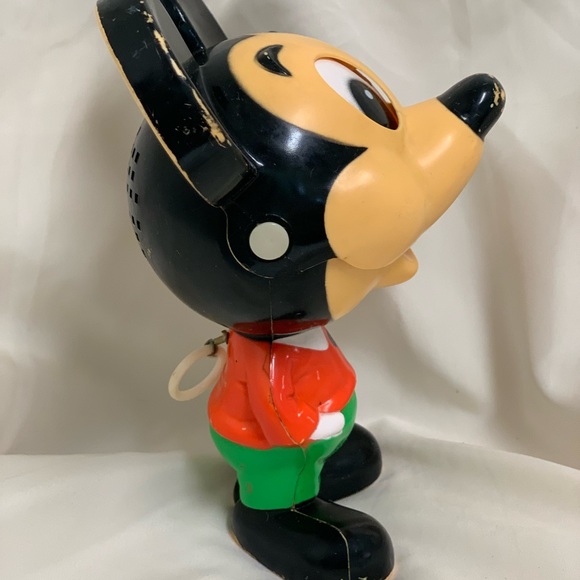 Vintage Mattel 1976 Disney Mickey Mouse Pull String Figure Plastic - Works. - Picture 3 of 9